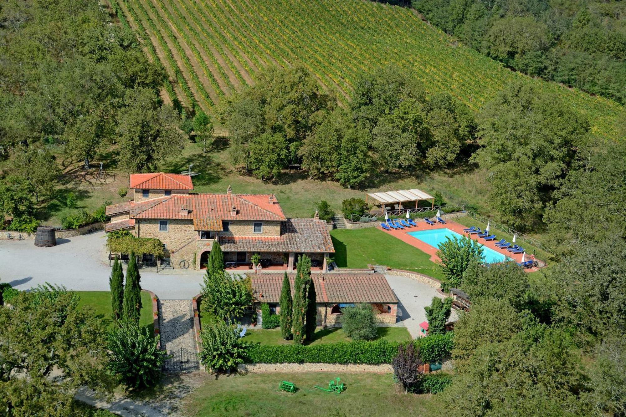 Agriturismo L'Incrociata Bucine Bagian luar foto