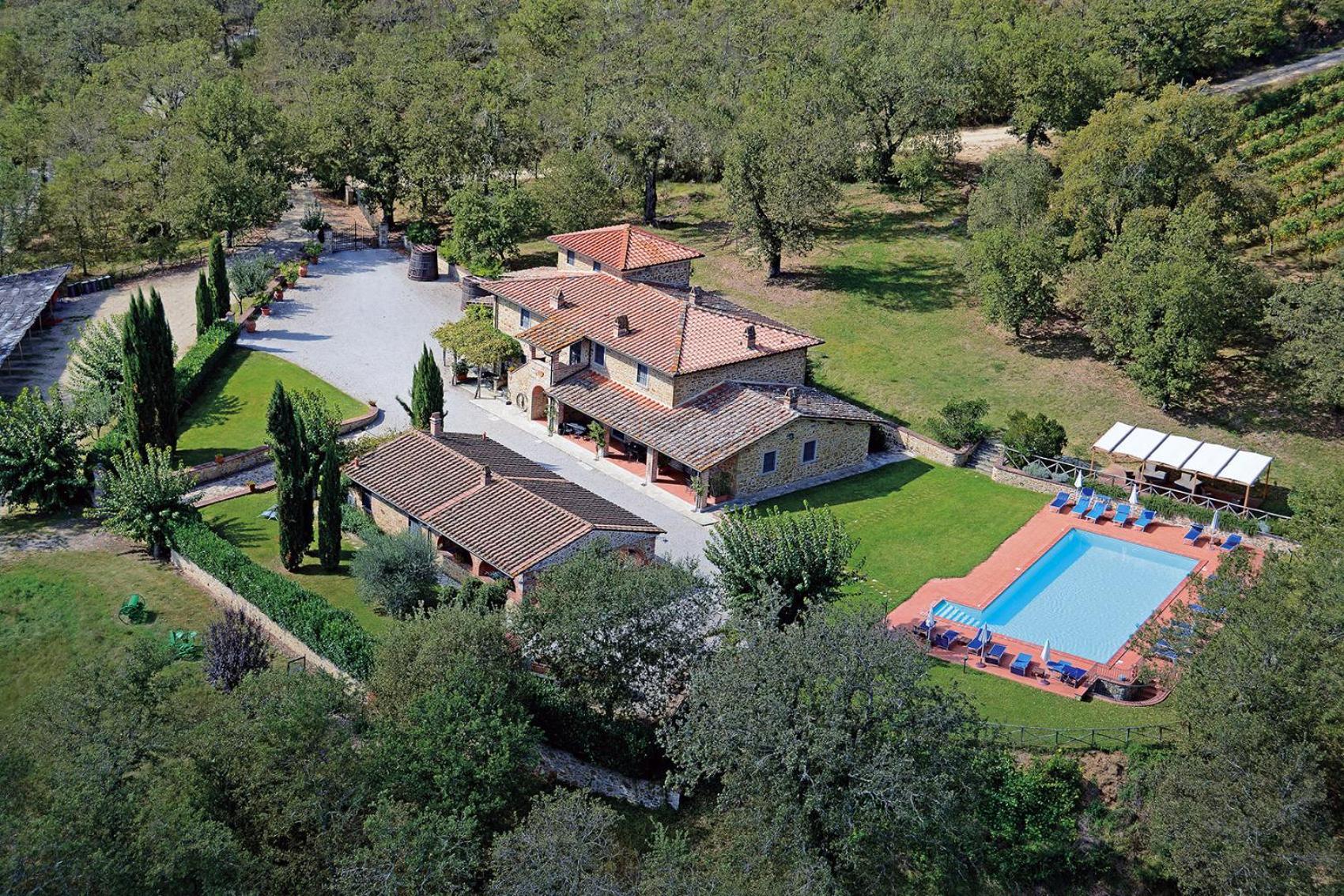Agriturismo L'Incrociata Bucine Bagian luar foto